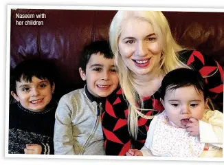  ?? ?? Naseem with her children