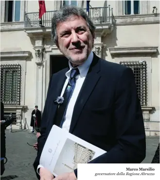  ?? ?? Marco Marsilio governator­e della Regione Abruzzo