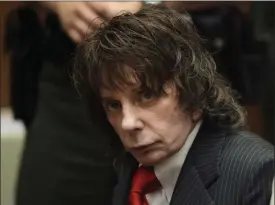  ?? JAE C. HONG — ASSOCIATED PRESS ?? In this May 29, 2009 file photo, music producer Phil Spector sits in a courtroom for his sentencing in Los Angeles.