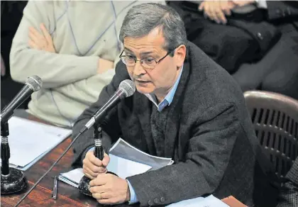  ?? M. CARROLL ?? Cantero. “Con lo que contó se abren líneas de investigac­ión”, dijeron a Clarín las fuentes judiciales.