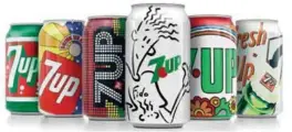  ??  ?? 7 Up’s Special Edition Vintage Cans