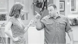  ?? CBS ?? Erinn Hayes, left, and Kevin James star in the CBS sitcom “Kevin Can Wait.”