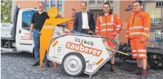  ?? FOTO: STADT RAVENSBURG ?? Unter dem Motto „Oifach sauberer“wirbt die Stadt Ravensburg für Sauberkeit in der Stadt.