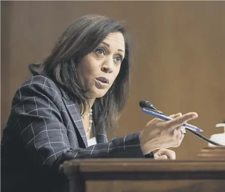  ?? PICTURE: GETTY IMAGES ?? 0 Senator Kamala Harris, former Attorney General of California, is the bookie’s favourite for VP