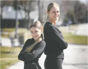  ?? JANISSE DAN ?? Teah Durocher, left, and her mom, Tara Cohoe, were the first to register for this year's run. Cohoe, who overcame addiction and has been sober for 12 years, says running has helped in her recovery journey and it helps set a good example for Teah, 11.