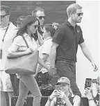  ?? SAMIR HUSSEIN/WIREIMAGE ?? The couple walk together at the Invictus Games.