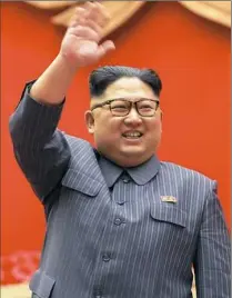  ?? Korean Central News Agency/Korea News Service via AP ?? Two officials in North Korean leader Kim Jong Un’s government have been sanctioned by the United States for their roles in the country’s ballistic missile program.