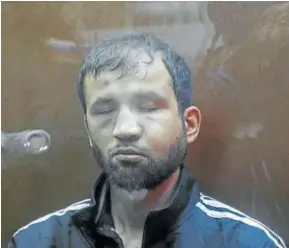  ?? Foto: Efe ?? Uno de los detenidos por el atentado del pasado viernes en Moscú con evidentes signos de tortura.