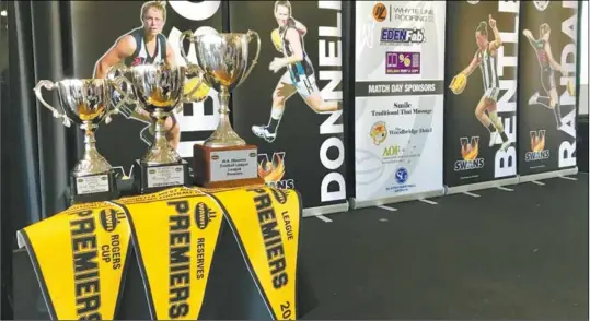  ??  ?? Swan Districts’ female teams have recorded a historic clean sweep in 2017, winning premiershi­ps at Rogers Cup, Reserves and League levels.