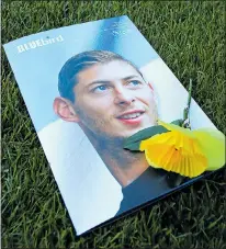  ??  ?? TRIBUTE: Sala on cover of yesterday’s programme