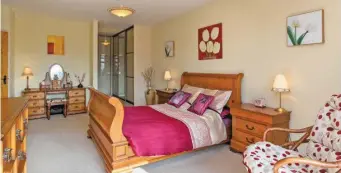 ??  ?? The master bedroom of this 4- bed detached home in Campbell Court, Cairns Road, just outside Sligo town.