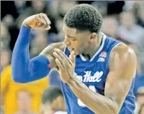  ?? Getty Images ?? PIRATE’S BOOTY: Angel Delgado was named the winner of the Kareem Abdul-Jabbar Award on Friday, given to the NCAA’s top center.