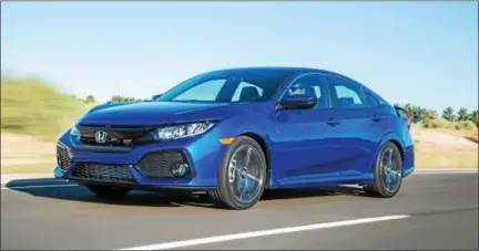  ??  ?? The 2018 Civic Si is based on the 10th-generation Civic platform, which was the most substantia­l remake of the car in its history.