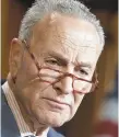  ?? J. SCOTT APPLEWHITE/AP ?? U.S. Sen. Chuck Schumer, DN.Y., said the Bureau of Alcohol, Tobacco, Firearms and Explosives should lend support to the FBI and local law enforcemen­t’s investigat­ion of several deaths of U.S. tourists in the Dominican Republic.