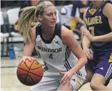  ??  ?? Four-year veteran Caitlyn Longmuir says the sixth-ranked Windsor Lancers women’s basketball team is more three-dimensiona­l this year.