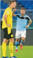  ??  ?? In Dortmund Flop, bei Lazio top: Ciro Immobile. Foto: Getty Images