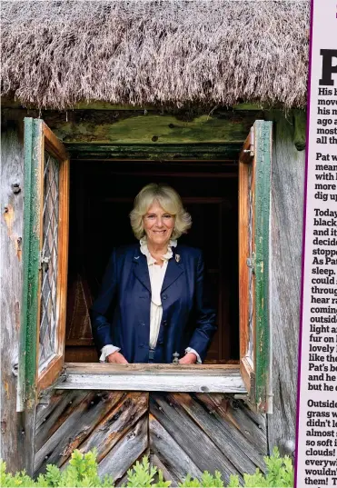  ??  ?? ‘Fairy Godmother’: Camilla poses in a playhouse built for the Queen