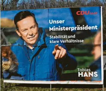  ?? Foto: Imago Images ?? Die krachende Niederlage des amtierende­n Ministerpr­äsidenten Tobias Hans im Saarland legt auch die ersten Risse in der CDU nach dem Neuanfang mit Friedrich Merz offen.