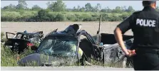  ?? DAN JANISSE ?? Both the driver of a pickup and driver of a car were seriously injured early Saturday morning in an accident on County Road 10.