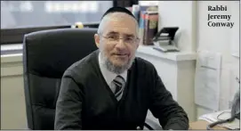  ??  ?? Rabbi Jeremy Conway