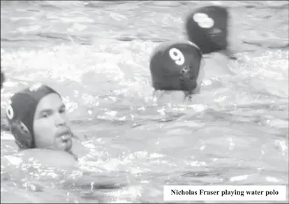  ?? ?? Nicholas Fraser playing water polo