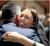  ?? PHOTO: GETTY IMAGES ?? Prime Minister Jacinda Ardern following the powhiri at Te Whare Runanga.