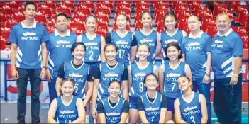  ??  ?? BTTHS is one of two teams confirmed for the 1st NEFVEI Chinese New Year Women’s Open Volleyball Tournament, which is set to take place next month at the Montalbo Residence in Bacolod City. Organizers expect a total of six teams to compete.