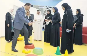  ??  ?? Officials during the UAE’s First Early Childhood Developmen­t Conference in Ajman on Monday.