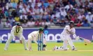  ?? Photograph: Nick Potts/PA ?? ▲ Ben Stokes showed little of his usual aggression in front of the stumps at Edgbaston.