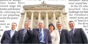  ??  ?? FLASHBACK Ian Paisley and his ministeria­l team in 2007