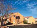  ?? MARK OSWALD/FOR JOURNAL NORTH ?? The former Santa Fe Suites at St. Francis Drive and Zia Road has been converted into housing for the homeless and those who can’t afford market rental rates.