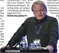  ??  ?? Peter Hultqvist