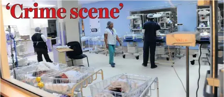  ?? BHEKIKHAYA MABASO/Africa ?? THELLE Mogoerane Hospital in Vosloorus, after six newborn babies died following a Klebsiella pneumonia outbreak at the hospital. | News Agency (ANA)
