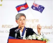  ?? ?? Australian Minister for Foreign Affairs Penny Wong.