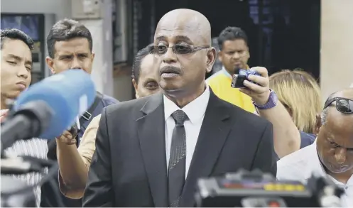  ?? PICTURE: AP ?? 0 Sankara Nair, a lawyer representi­ng Nora Quoirin’s family, addresses the press after her body was found