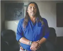  ?? JOHN KENNEY ?? Prior to the pandemic, Kanesatake Grand Chief Serge Simon was working on an effort to regulate local cannabis dispensari­es. He believes that may be fuelling some of the threats against him.