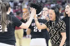  ?? SEAN RAYFORD/ASSOCIATED PRESS FILE ?? South Carolina coach Dawn Staley said Friday that while she wants her players back on campus “to a degree,” she’s aware of the fear and concern still involved.