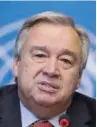  ??  ?? Antonio Guterres