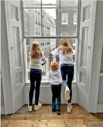  ??  ?? Mr Povlsen and his wife described the loss of their three children as 'utterly incomprehe­nsible' but vowed to overcome the tragedy 'together' (pictured are Astrid, Agnes and Alfred in an image taken by Alma)