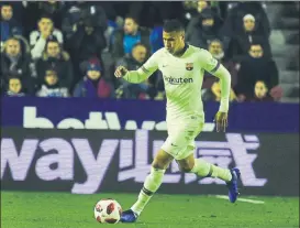  ?? FOTO: MANEL MONTILLA ?? Jeison Murillo aprobó en su estreno con la camiseta del Barça