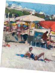  ??  ?? Paul Rafferty, 2018; ‘Life Guard – Cannes’; signed (lower right); Oil on board; 22 x 30 cm (framed 35 x 42 cm); £1,500-2,500