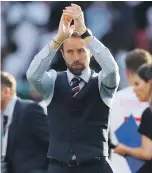  ?? AP ?? Top, Raheem Sterling was found diving in England’s friendly against Nigeria, but manager Gareth Southgate, above, said he did not see the incident clearly