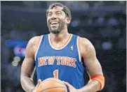  ?? KATHY WILLENS/ASSOCIATED PRESS ?? Amare Stoudemire prepares to shoot a free throw for the Knicks in 2013. He graduated from Orlando’s Cypress Creek.