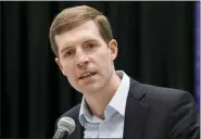  ?? MATT ROURKE — THE ASSOCIATED PRESS, FILE ?? U.S. Senate candidate Rep. Conor Lamb, D-Pa., is sharpening his attack on Democratic primary rival John Fetterman in their race for U.S. Senate. It is seven weeks before Pennsylvan­ia’s primary election.