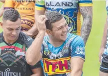  ?? Picture: AAP IMAGE ?? Titan Ash Taylor is all smiles yesterday.