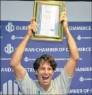  ??  ?? Dave Pons has won the 2014 Durban Chamber of Commerce and Industry Entreprene­ur of the Year Award.