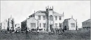  ??  ?? EARLY DAYS: The Grey Institute on Belmont Terrace shortly after its opening in 1856