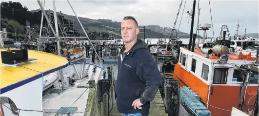  ?? PHOTO: GREGOR RICHARDSON ?? Good conduct . . . Port Chalmers Fishermen’s Cooperativ­e president Ant Smith says fishers are on board with a new industry code of conduct.