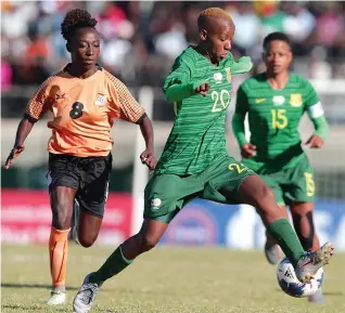  ?? / Gallo Images ?? The COVID-19 pandemic resulted in many sporting codes, including women’s football, coming to a screetchin­g halt in the first quarter of the year. But now Cosafa signals to the resumption of competitio­ns.