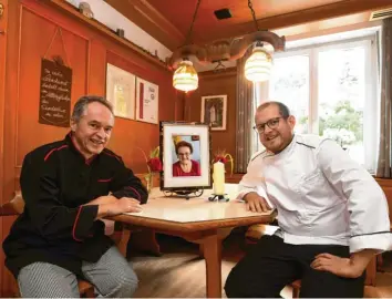  ?? Foto: Marcus Merk ?? Josef und Michael Seitz sind die Chefs im Gersthofer Stern.